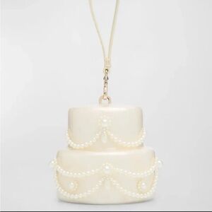 Simone Rocha Beaded Frosting Cake Bag With Pearl Crossbody